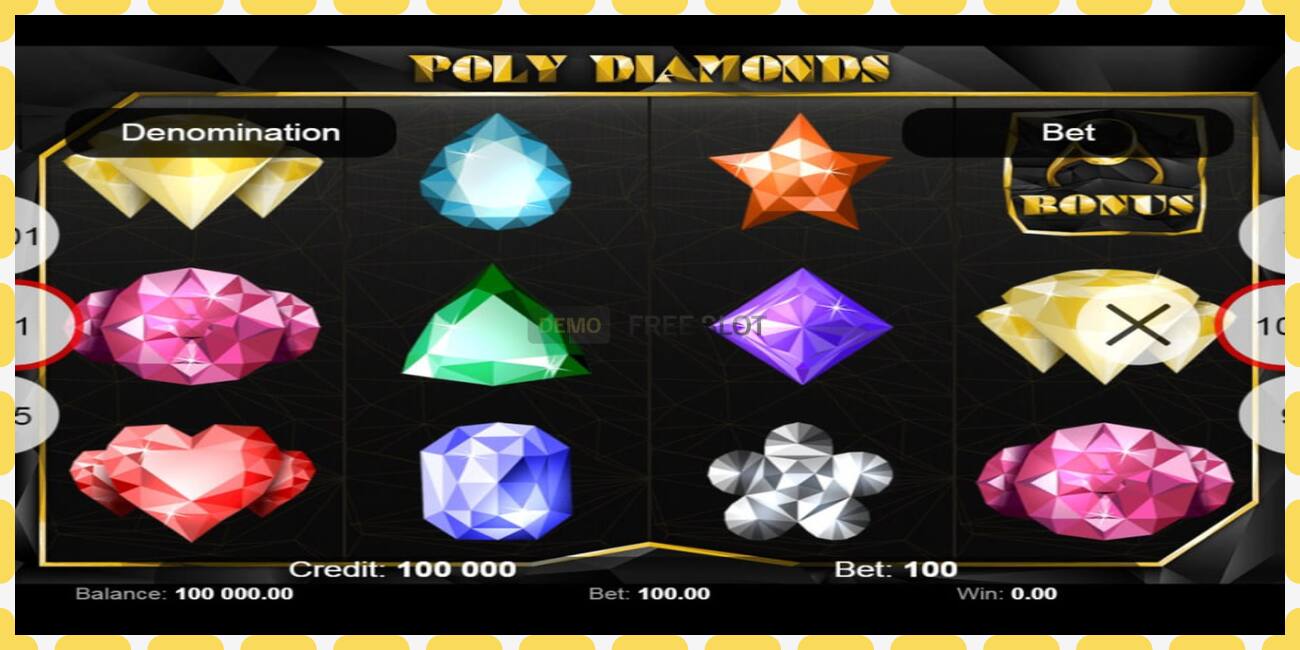 Demo yuvası Poly Diamonds ücretsiz ve kayıt olmadan, resim - 1