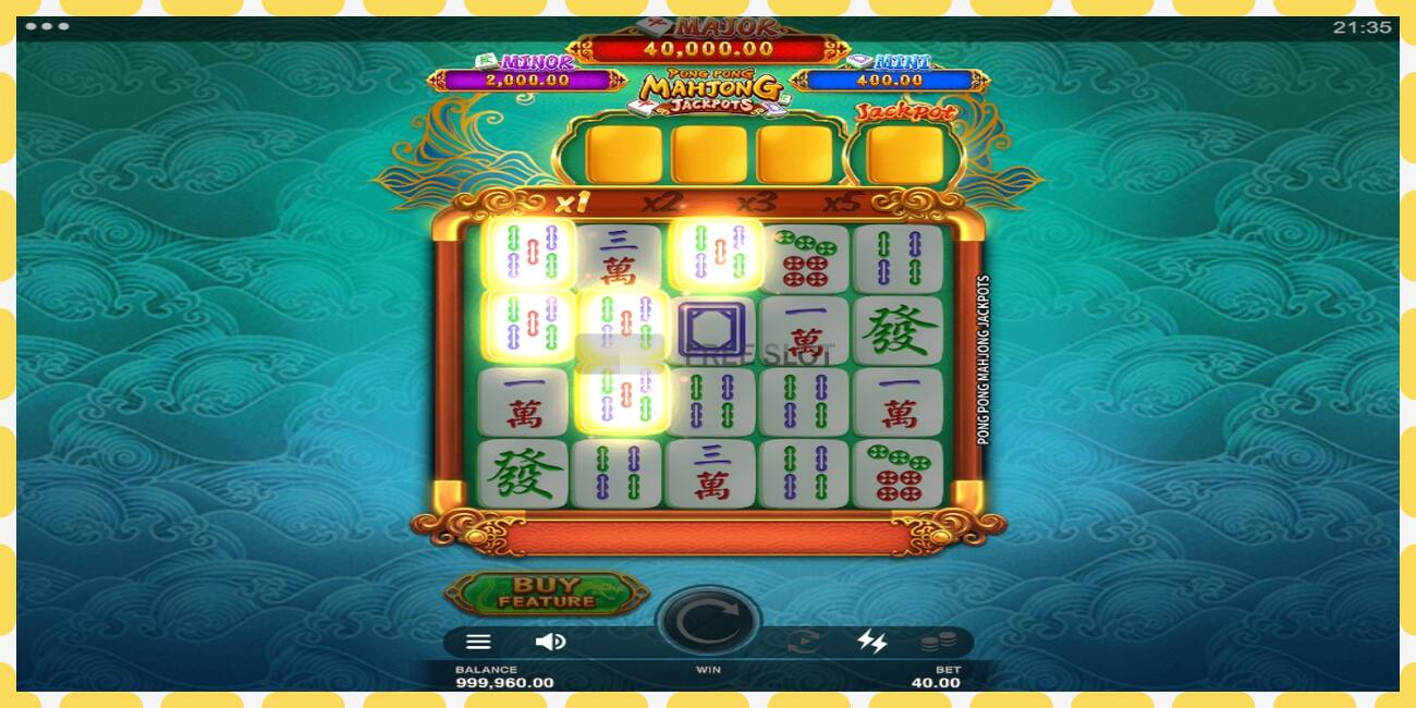 Demo slot Pong Pong Mahjong Jackpots free and without registration, picture - 1