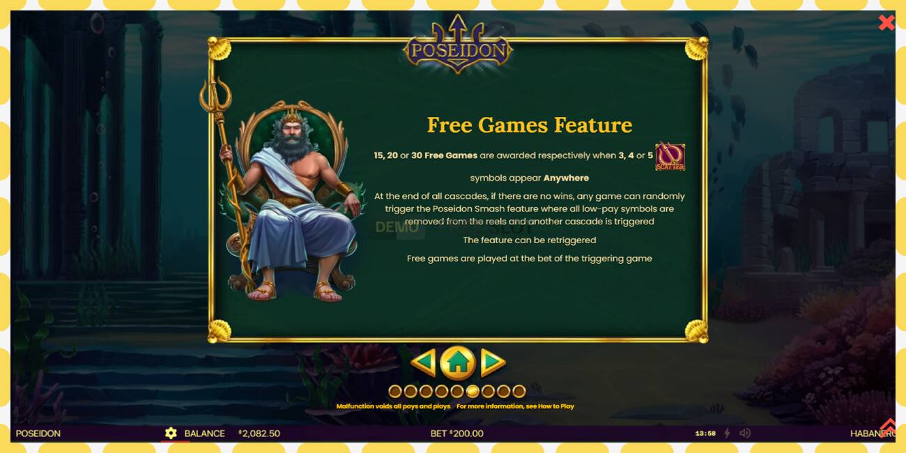 Demo slot Poseidon free and without registration, picture - 1