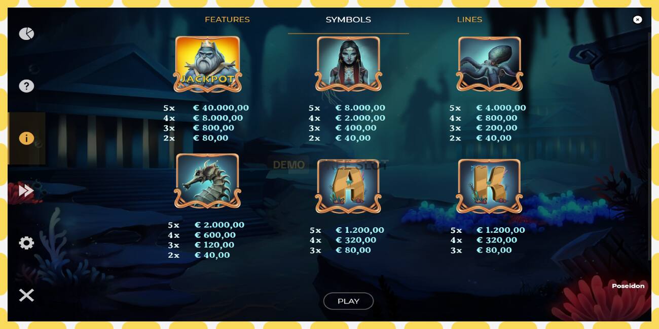 Demo slot Poseidon Jackpot free and without registration, picture - 1