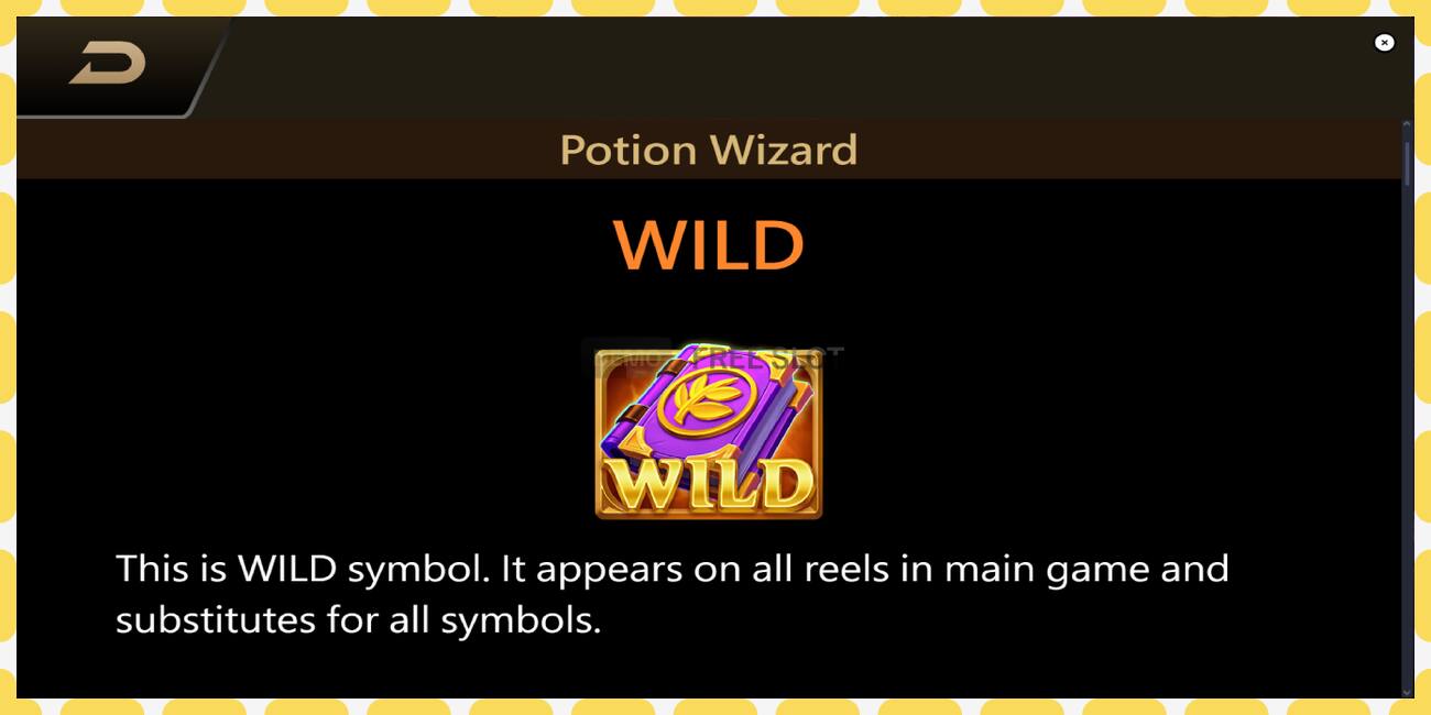 រន្ធដោតសាកល្បង Potion Wizard ឥតគិតថ្លៃនិងដោយគ្មានការចុះឈ្មោះ, រូបភាព - ១