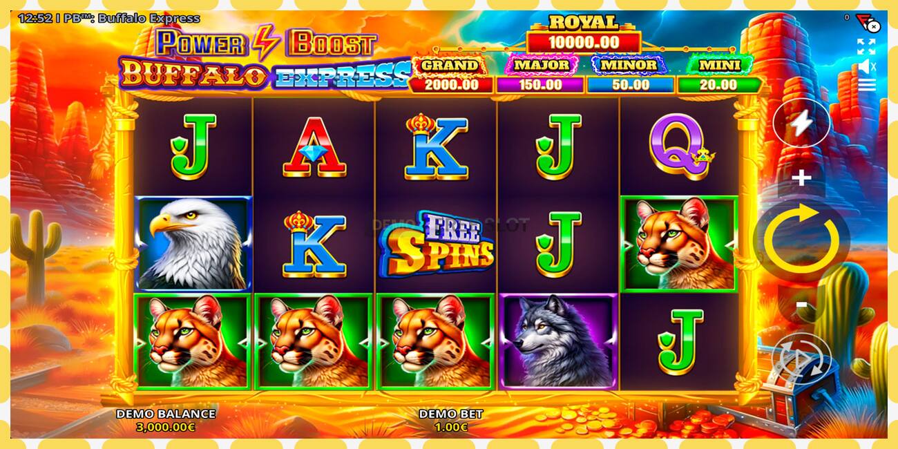 Demo slot Power Boost: Buffalo Express free and without registration, picture - 1