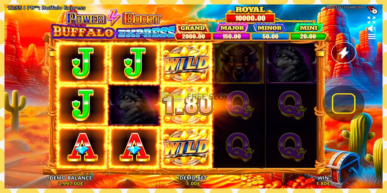 Demo slot Power Boost: Buffalo Express free and without registration, picture - 1