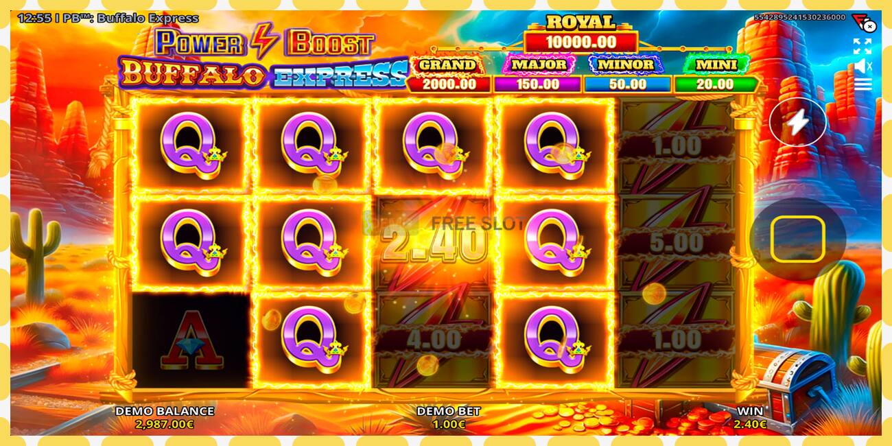 Demo slot Power Boost: Buffalo Express free and without registration, picture - 1