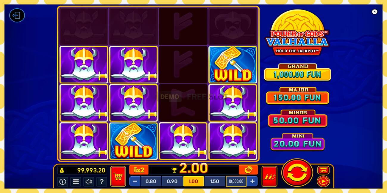 Demo slot Power of Gods Valhalla Extremely Light free and without registration, picture - 1