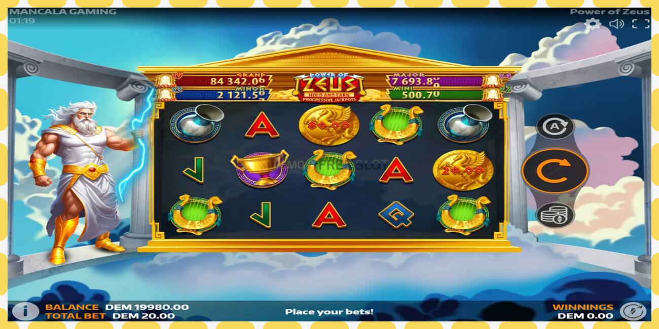 Demo slot Power of Zeus free and without registration, picture - 1