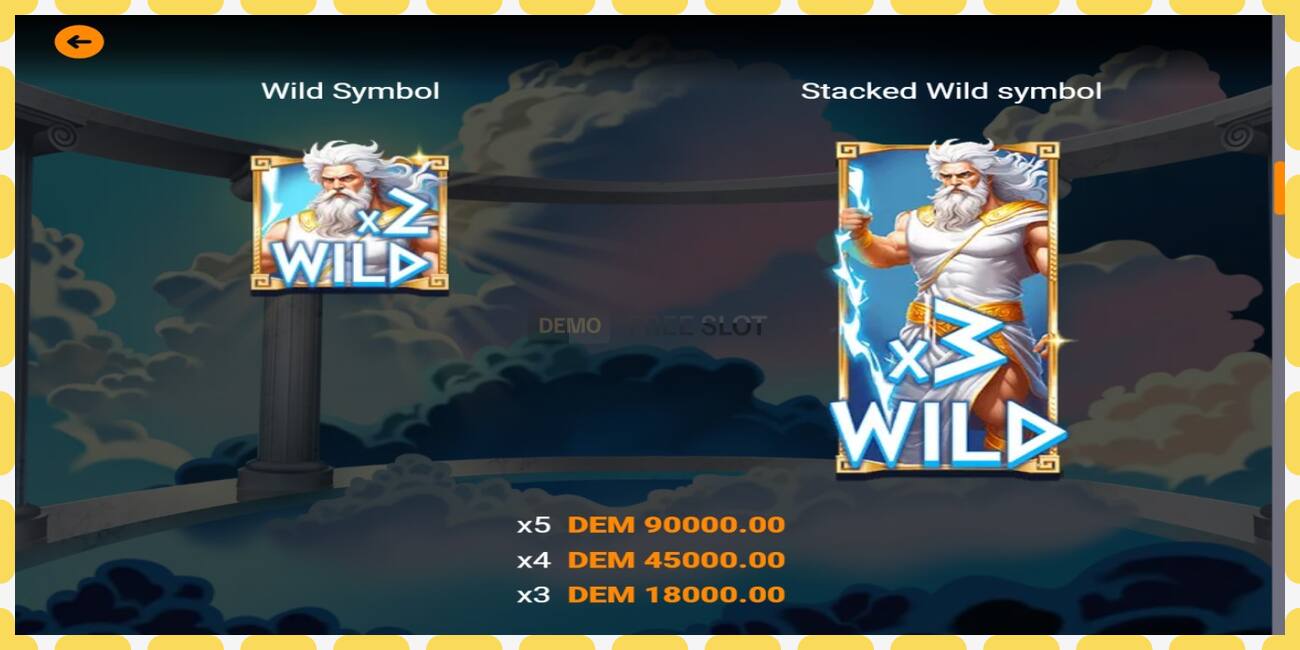 Demo slot Power of Zeus free and without registration, picture - 1