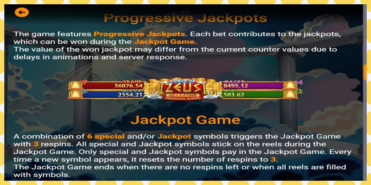 Demo slot Power of Zeus free and without registration, picture - 1