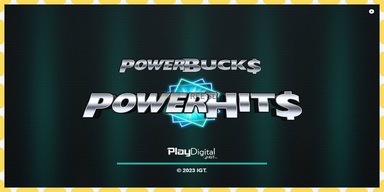 Demo slot PowerBucks PowerHits free and without registration, picture - 1