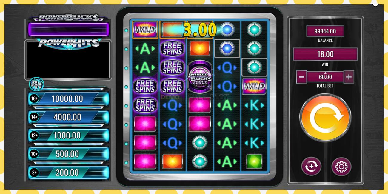 Demo slot PowerBucks PowerHits free and without registration, picture - 1