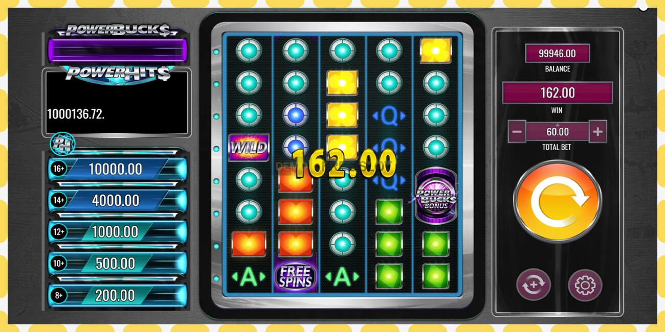 Demo slot PowerBucks PowerHits free and without registration, picture - 1