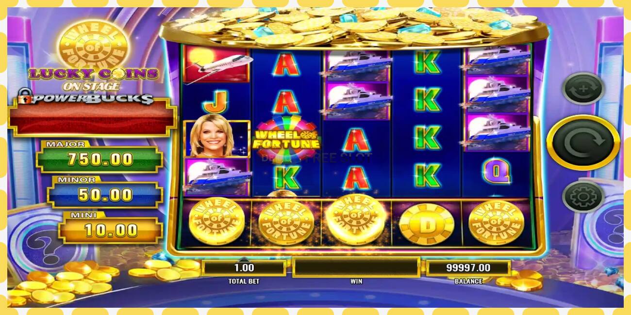 Demo slot PowerBucks Wheel of Fortune Lucky Coins On Stage free and without registration, picture - 1