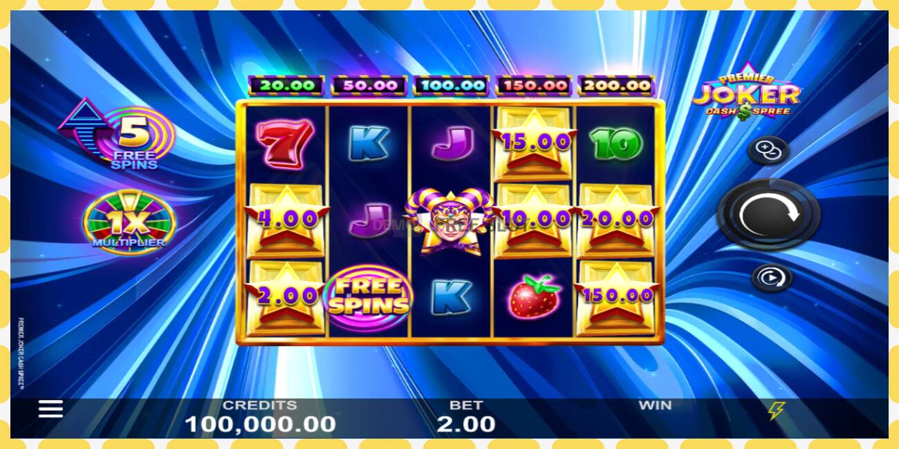 Demo slot Premier Joker Cash Spree free and without registration, picture - 1