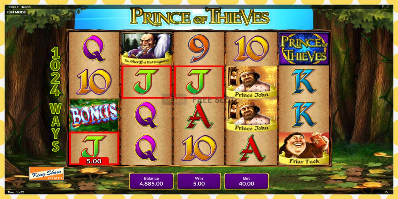 Demo slot Prince of Thieves free and without registration, picture - 1