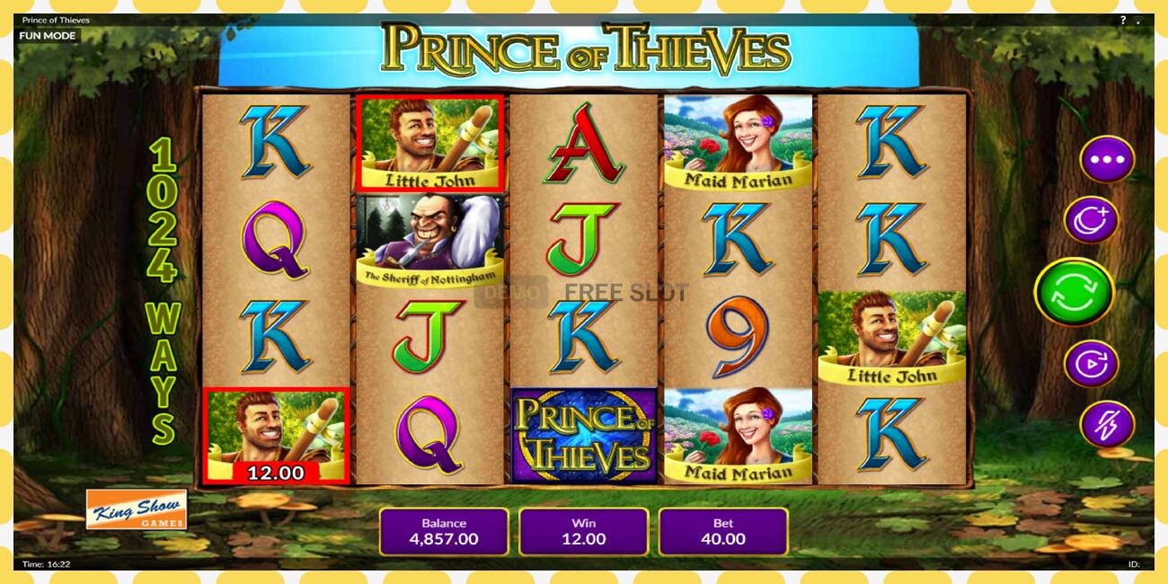 Demo paikka Prince of Thieves ilmaiseksi ja ilman rekisteröitymistä, kuva - 1