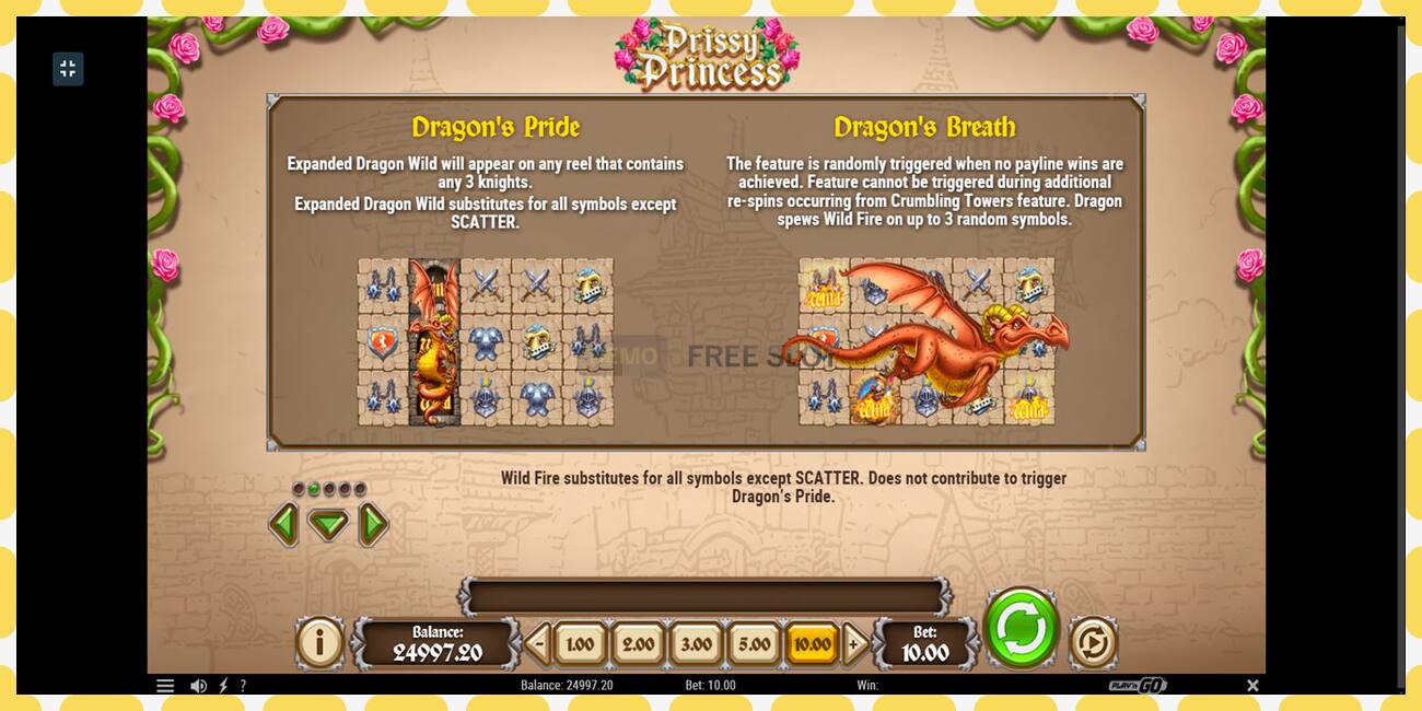 Demo slot Prissy Princess free and without registration, picture - 1