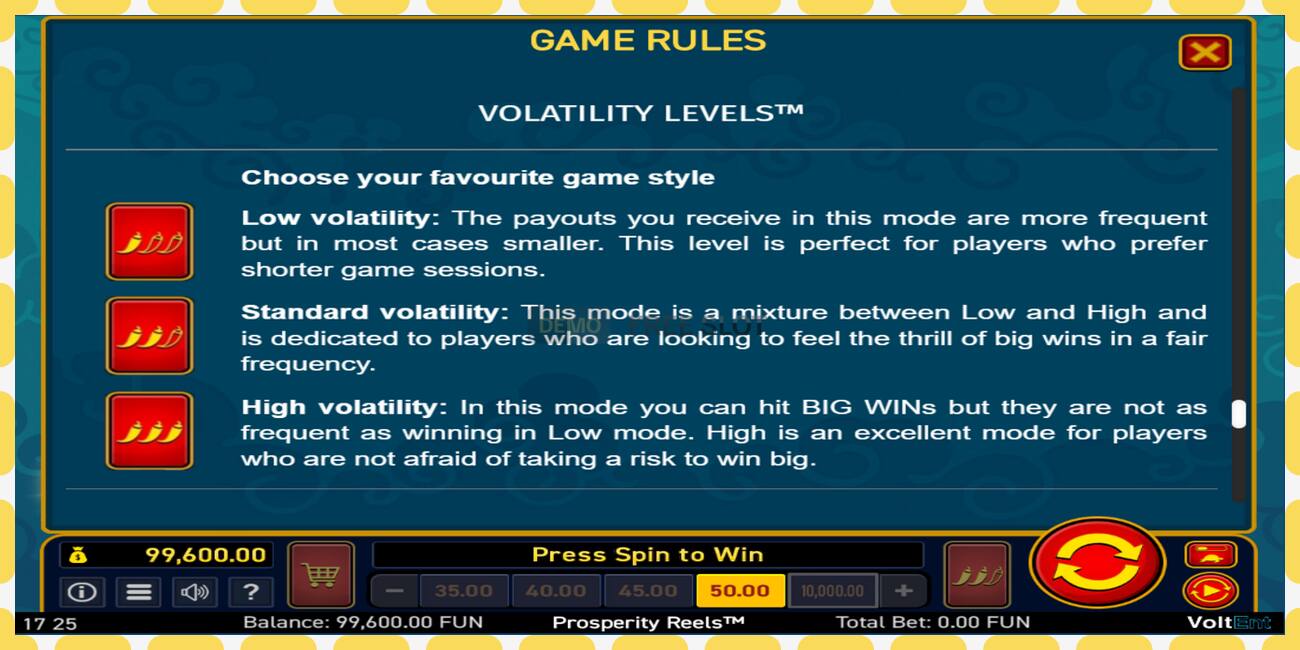 Demo slot Prosperity Reels free and without registration, picture - 1