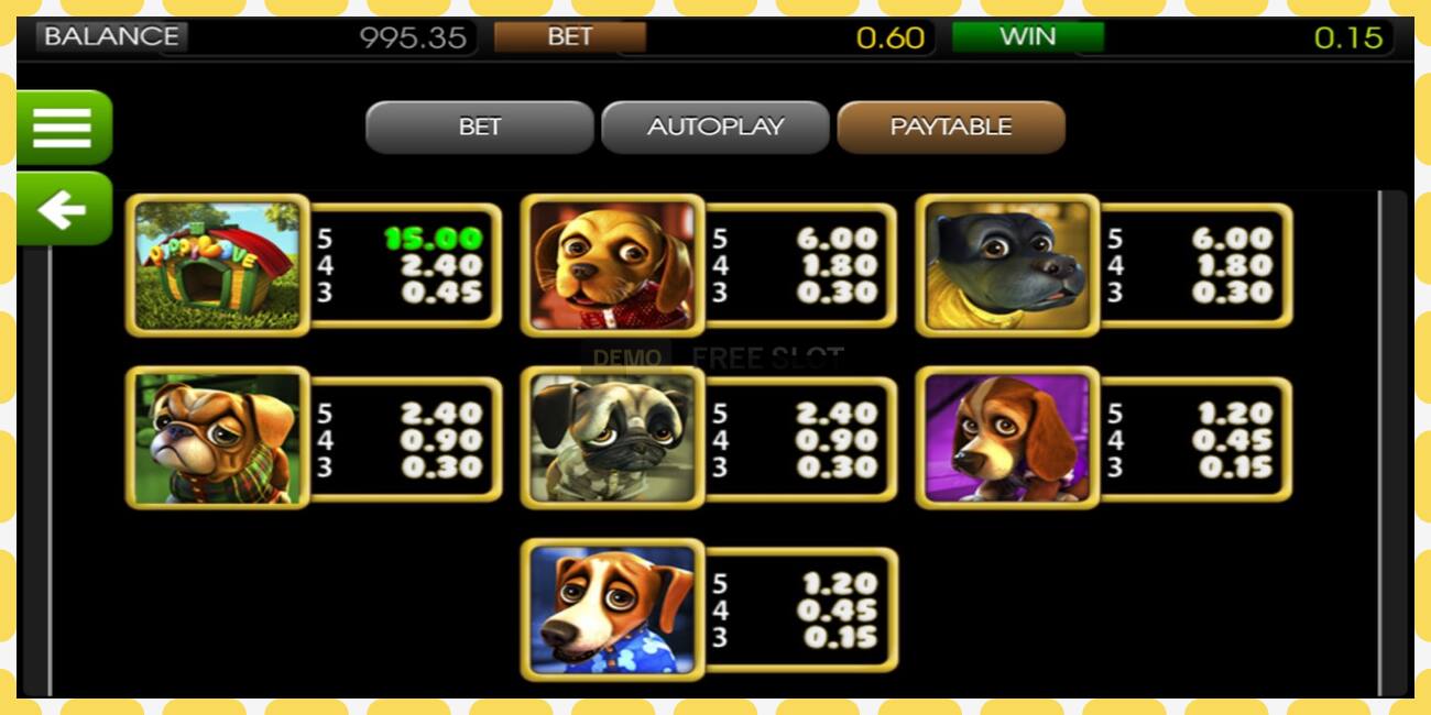 Demo slot Puppy Love නොමිලේ සහ ලියාපදිංචියකින් තොරව, පින්තූරය - 1