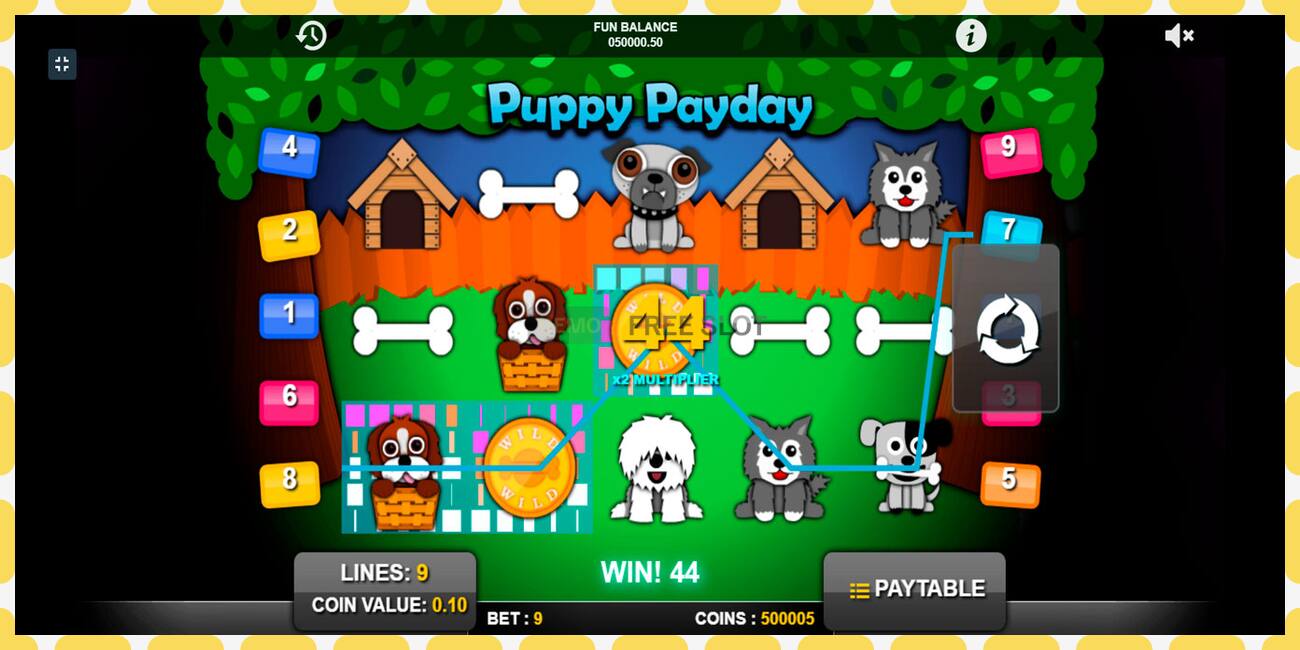 สล็อตสาธิต Puppy Payday ฟรีและไม่ต้องลงทะเบียน, รูปภาพ - 1