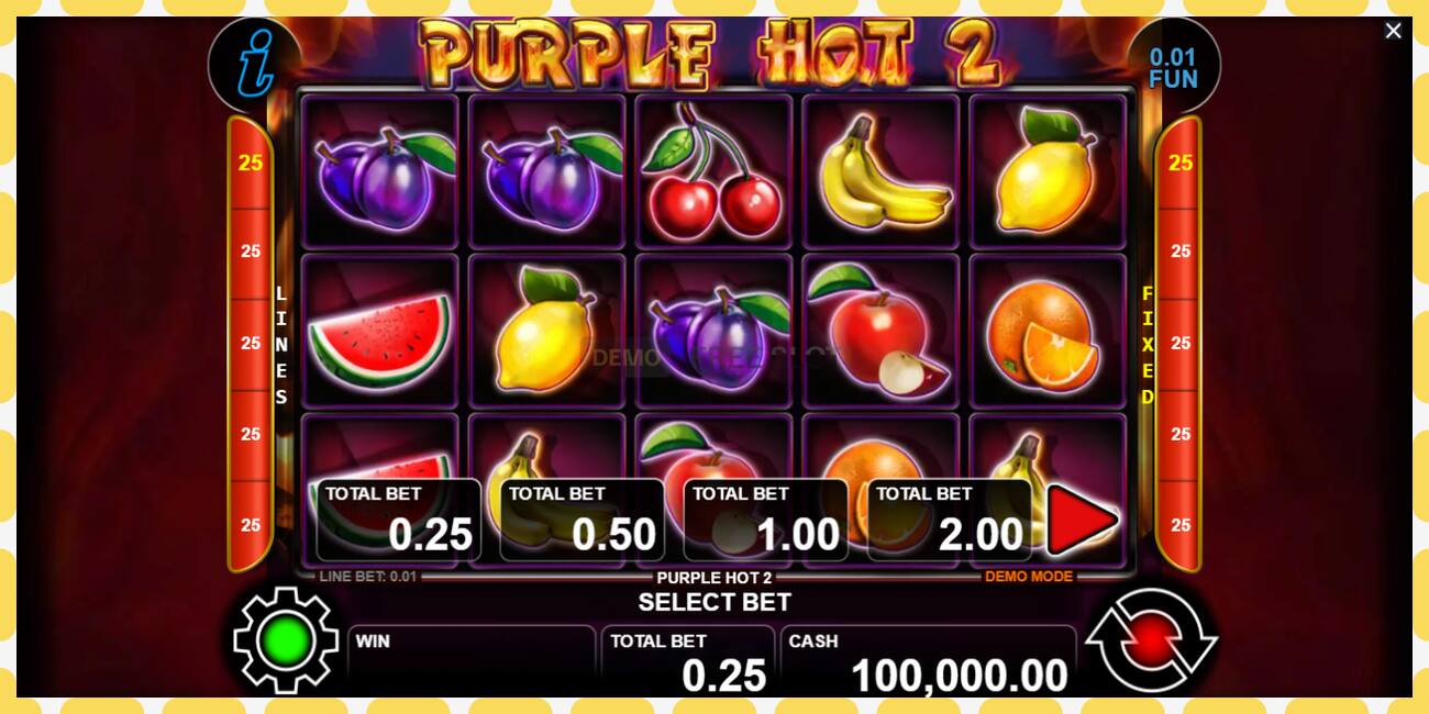 Demo slot Purple Hot 2 free and without registration, picture - 1