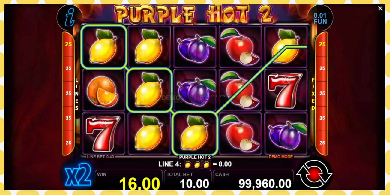 Demo slot Purple Hot 2 free and without registration, picture - 1