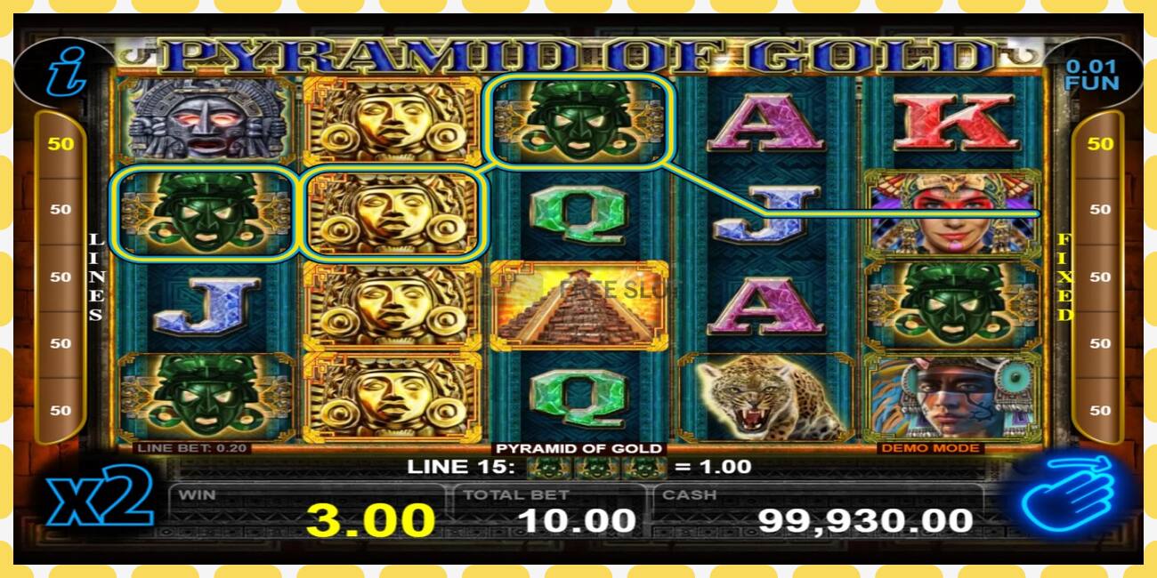 Demo slot Pyramid of Gold gratis og uden registrering, billede - 1