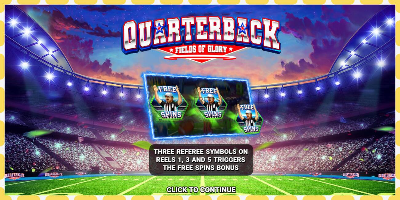 Demo slot Quarterback Fields of Glory free and without registration, picture - 1