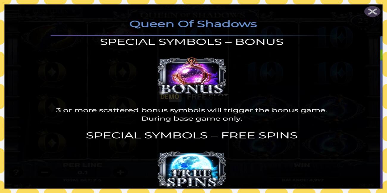 Slot demo Queen of Shadows gratis dan tanpa registrasi, gambar - 1