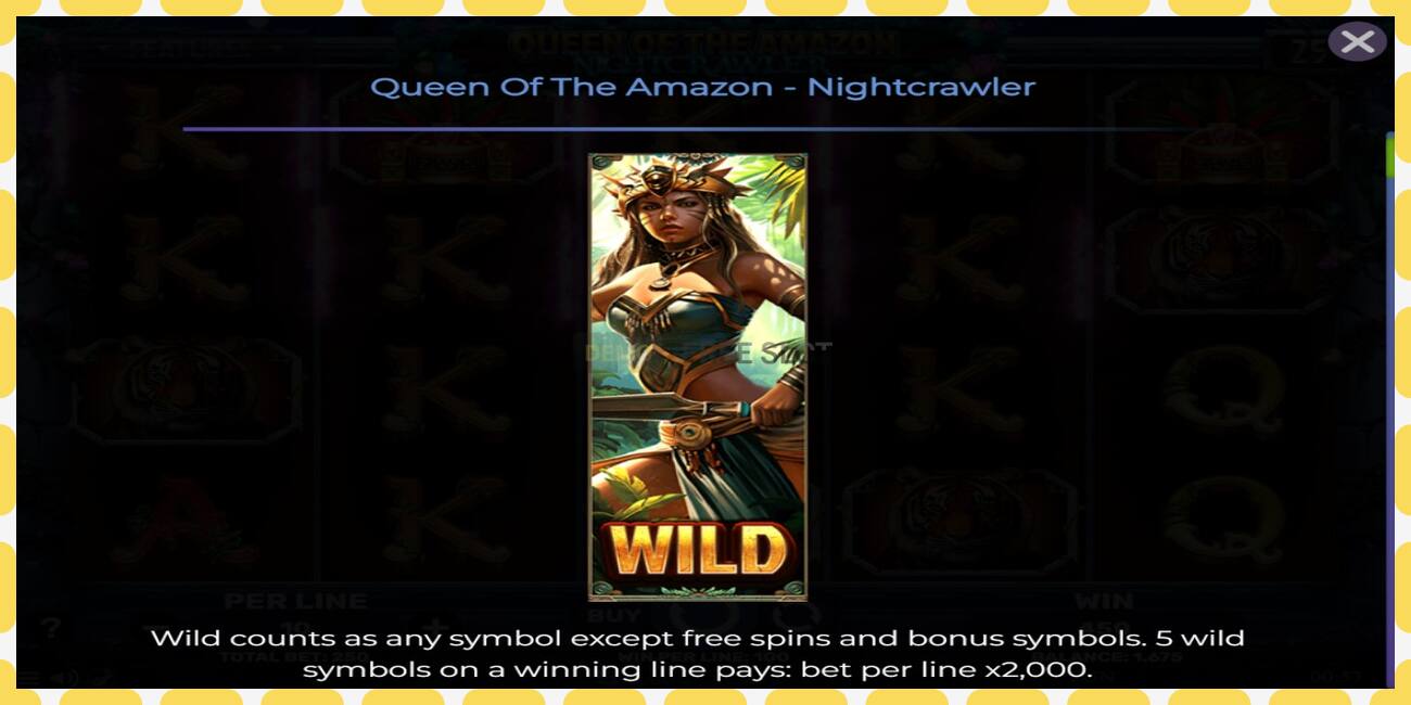 デモスロット Queen of the Amazon - Nightcrawler 無料で登録なしで, 写真 - 1