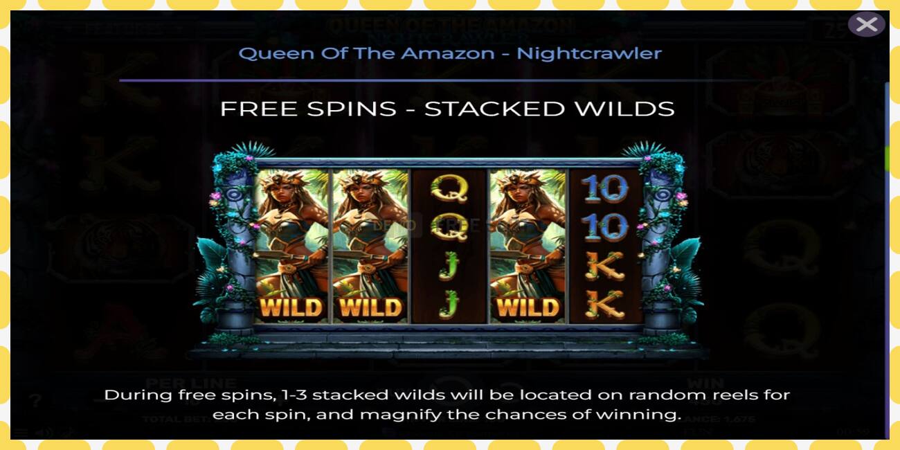 デモスロット Queen of the Amazon - Nightcrawler 無料で登録なしで, 写真 - 1