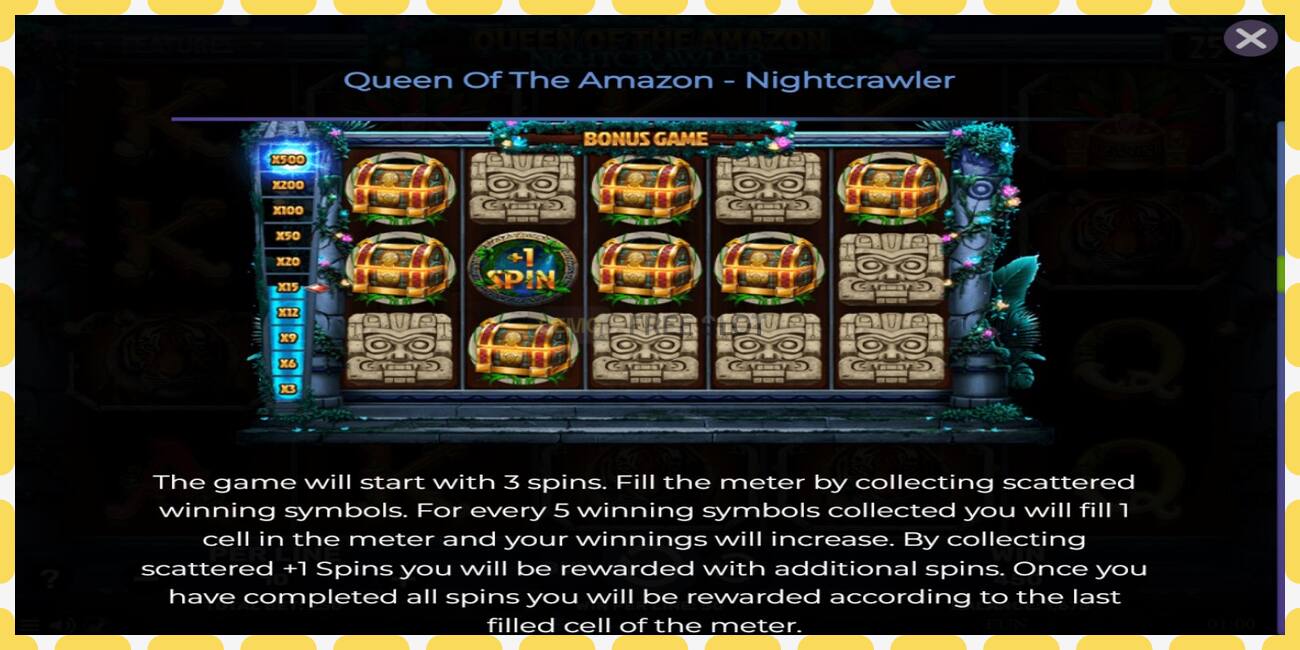 デモスロット Queen of the Amazon - Nightcrawler 無料で登録なしで, 写真 - 1