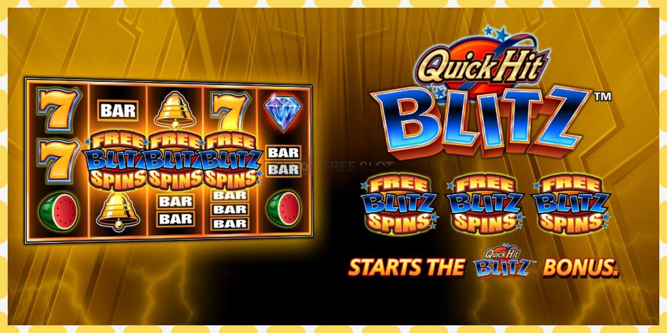 Demo slot Quick Hit Blitz Gold zadarmo a bez registrácie, obrázok - 1