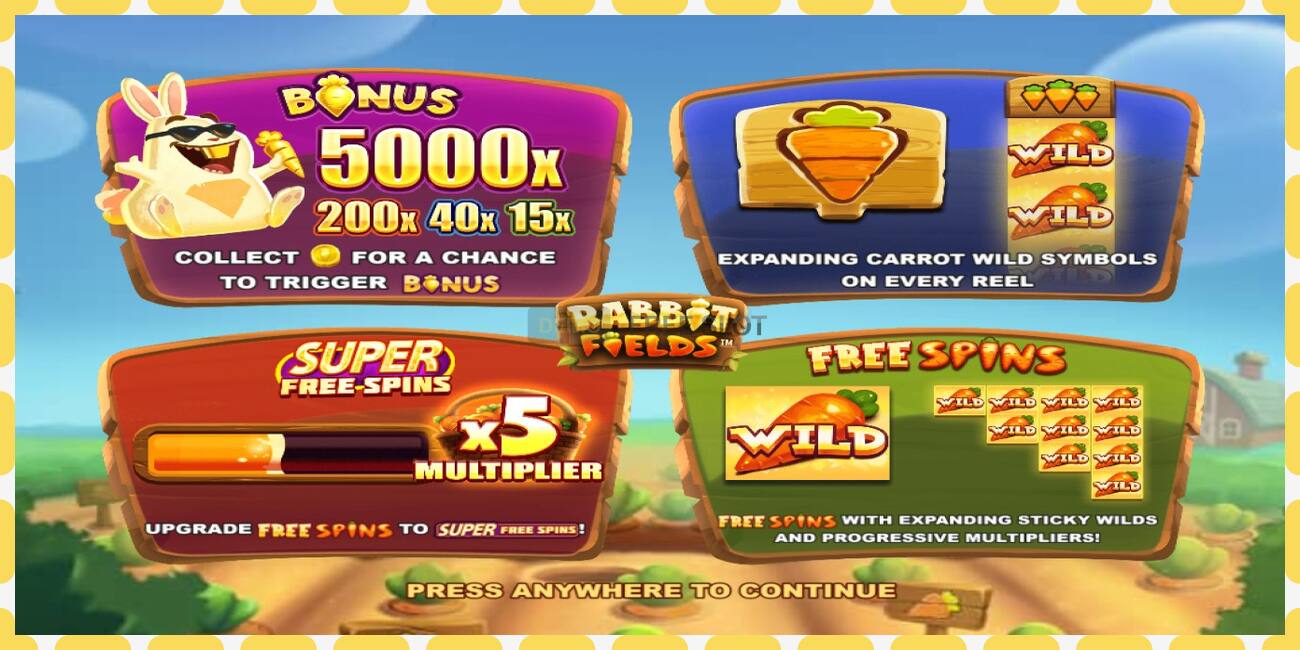 Demo slot Rabbit Fields free and without registration, picture - 1