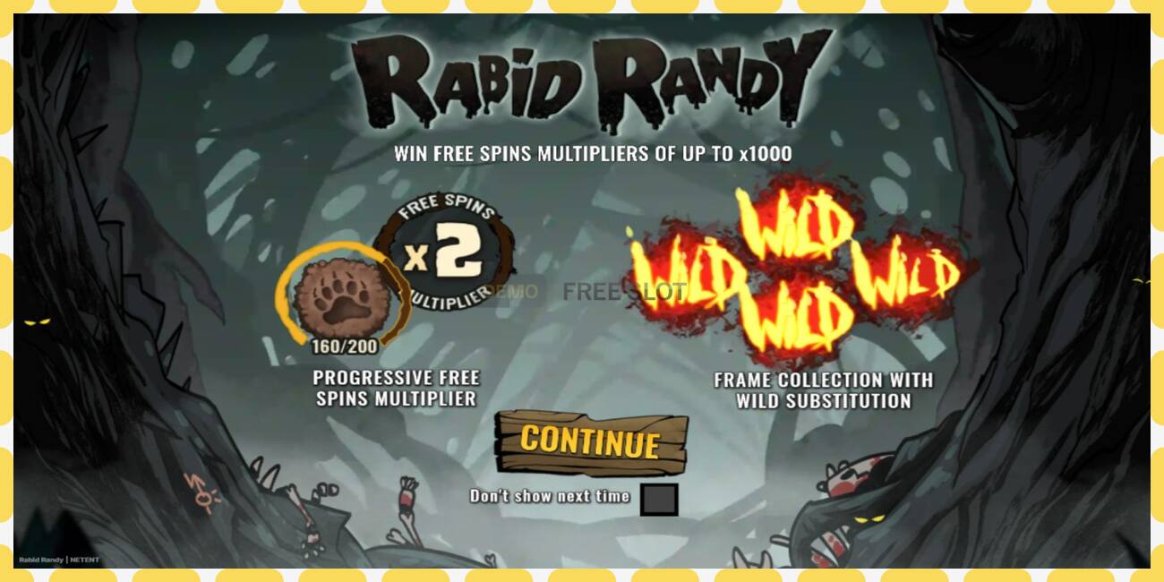 Demo slot Rabid Randy free and without registration, picture - 1