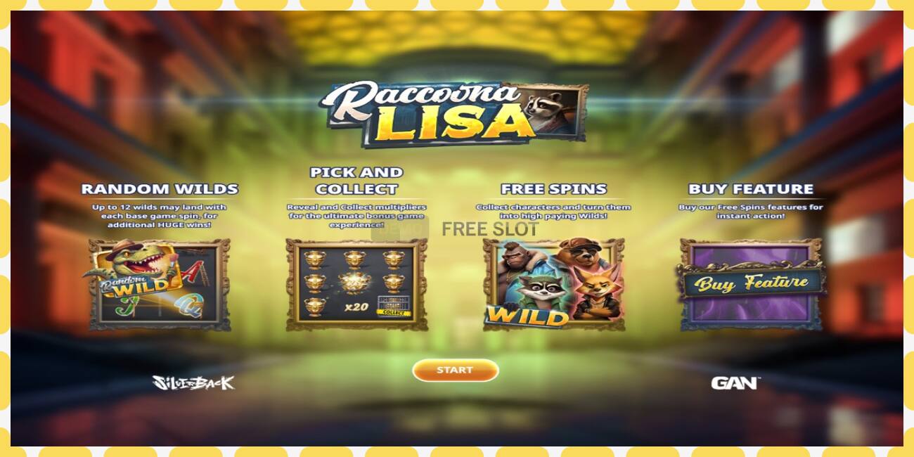 Demo slot Raccoona Lisa free and without registration, picture - 1