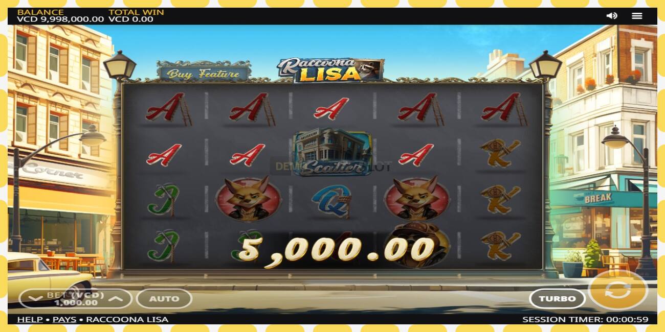 Demo slot Raccoona Lisa free and without registration, picture - 1