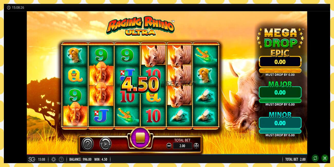 Demo slot Raging Rhino Ultra free and without registration, picture - 1