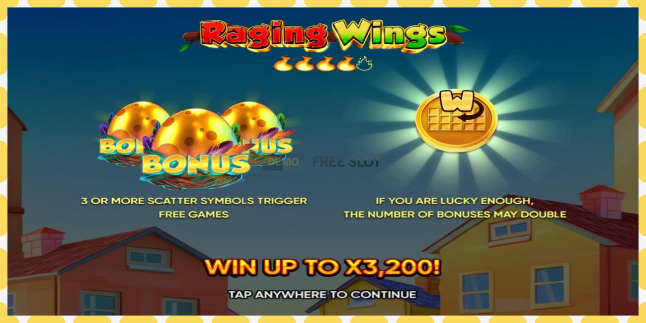 Demo slot Raging Wings free and without registration, picture - 1