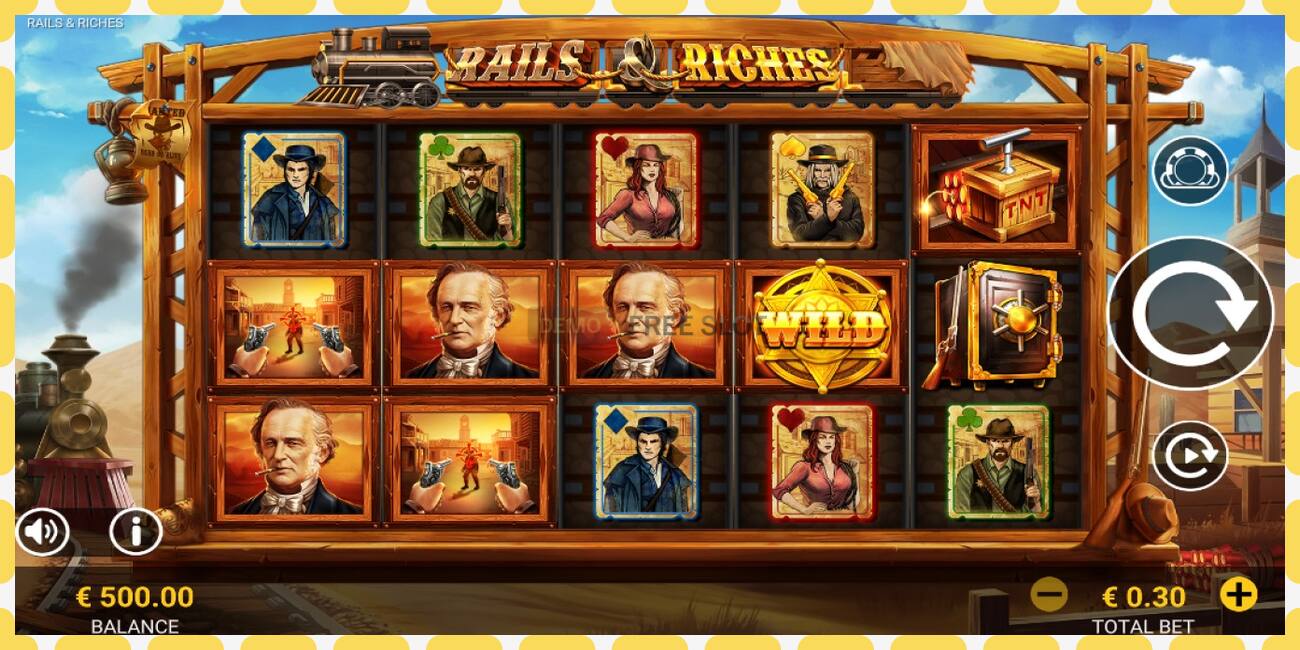 Demo slot Rails & Riches free and without registration, picture - 1