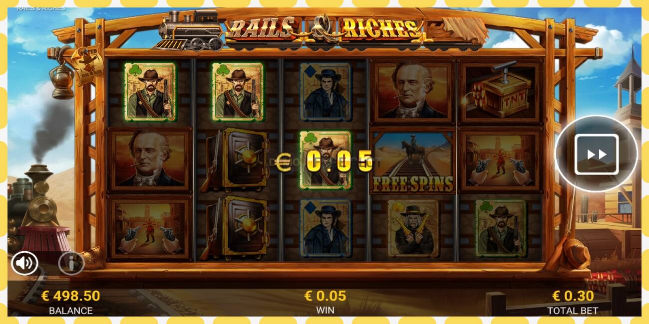 Demo slot Rails & Riches free and without registration, picture - 1