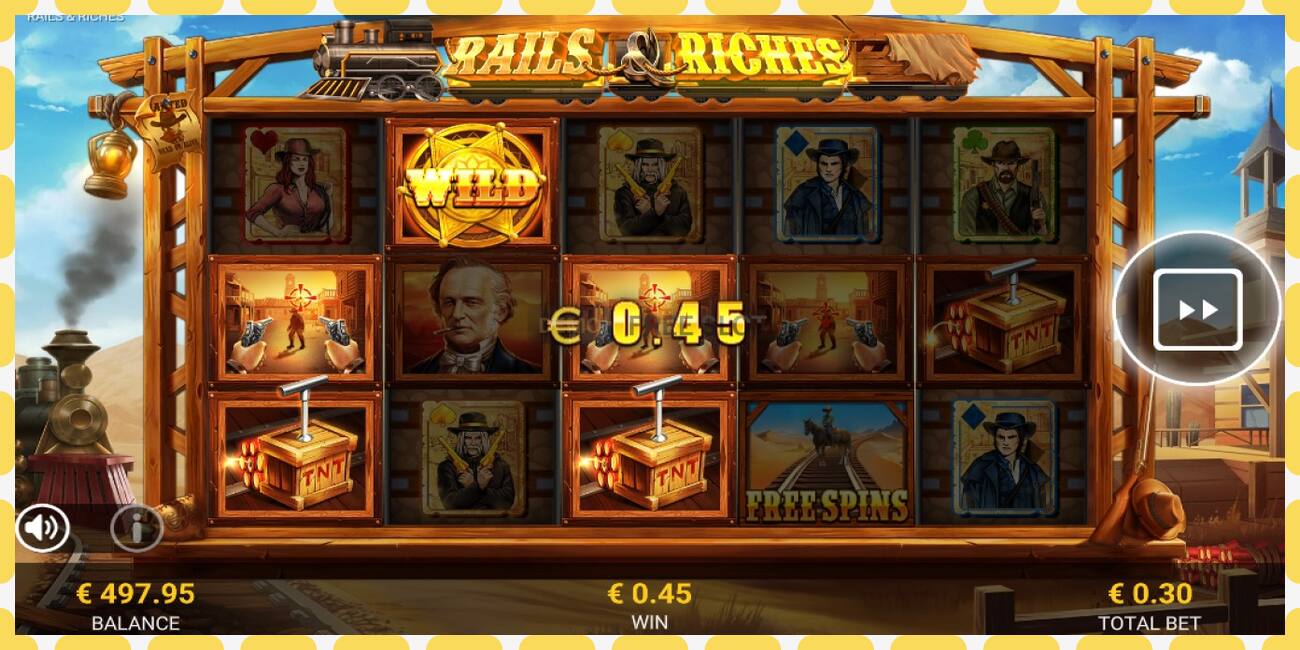 Demo slot Rails & Riches free and without registration, picture - 1