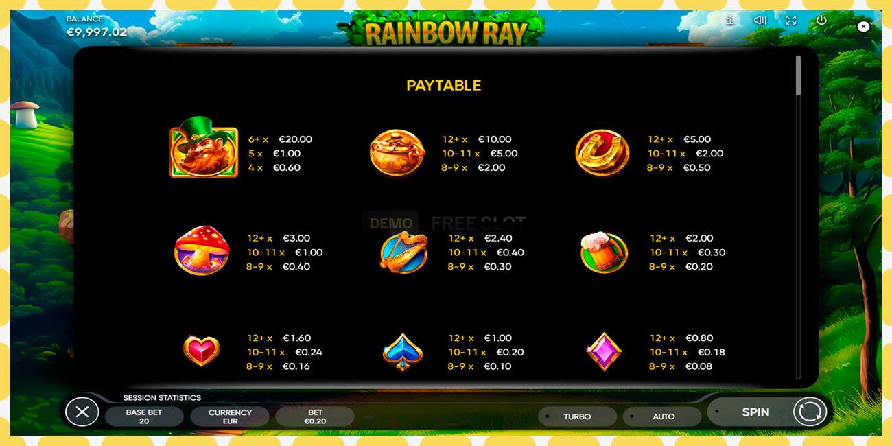 Slot de demonstração Rainbow Ray grátis e sem registro, foto - 1