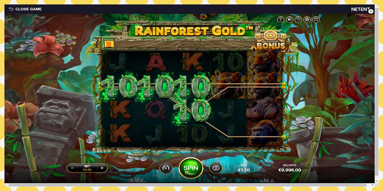 Demo lizdas Rainforest Gold nemokamai ir be registracijos, paveikslėlį - 1