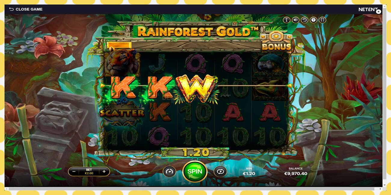 Demo lizdas Rainforest Gold nemokamai ir be registracijos, paveikslėlį - 1