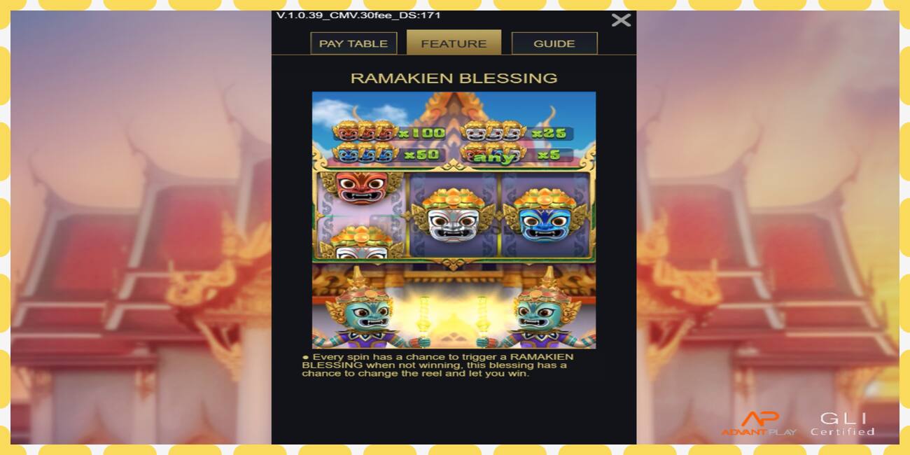 Demo slot Ramakien Blessing free and without registration, picture - 1