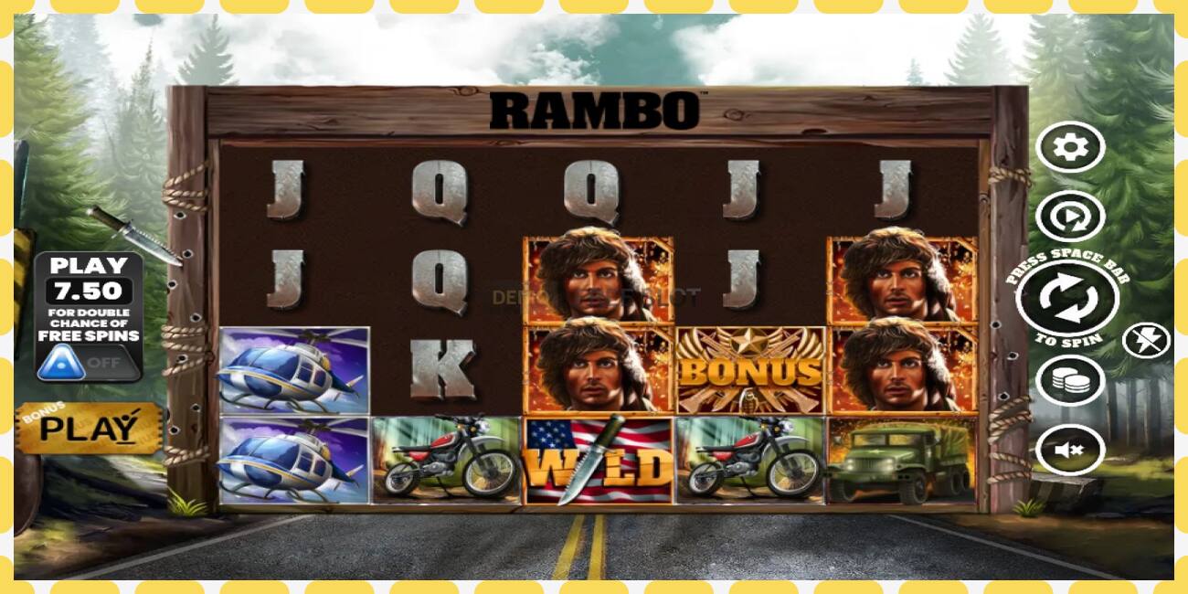 Demo slot Rambo free and without registration, picture - 1