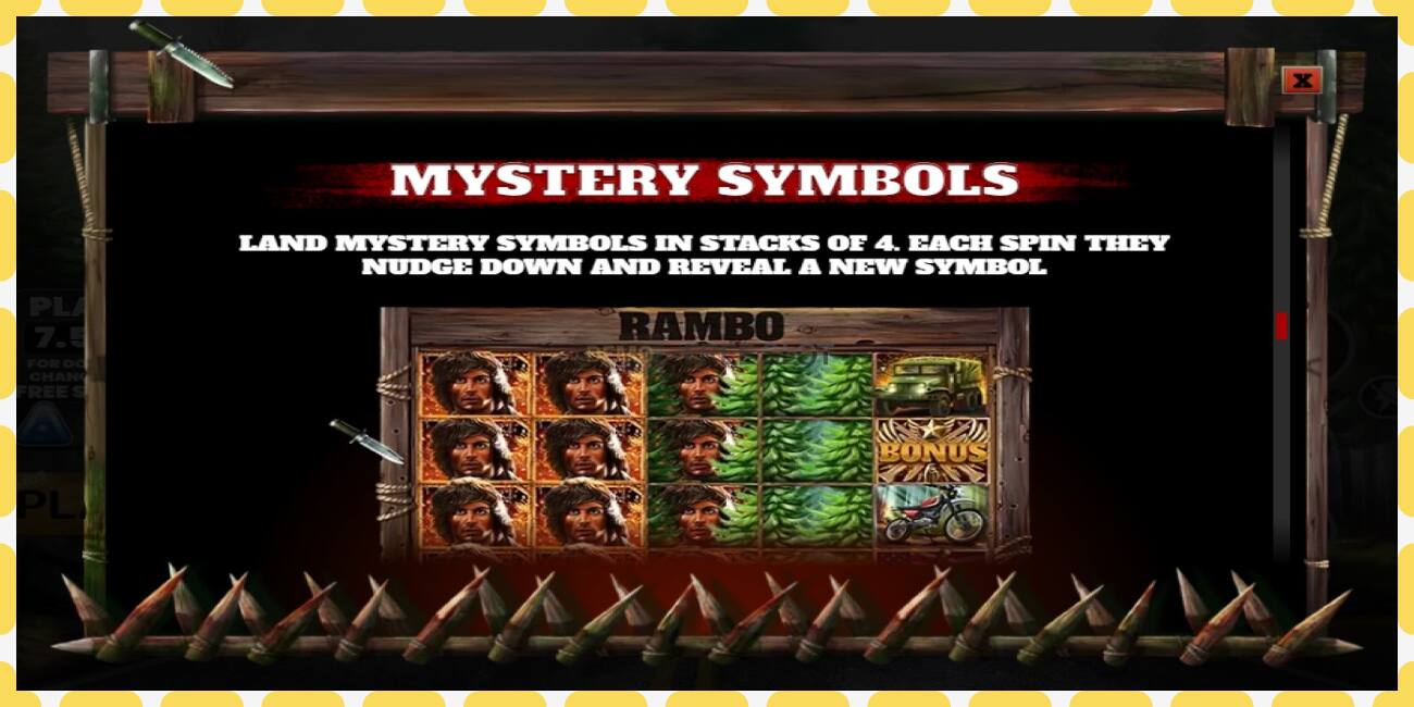 Demo slot Rambo free and without registration, picture - 1