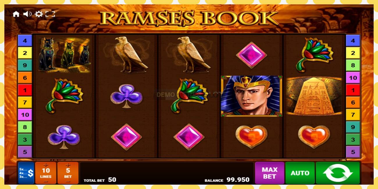 Slot de demostración Ramses Book gratuíto e sen rexistro, imaxe - 1