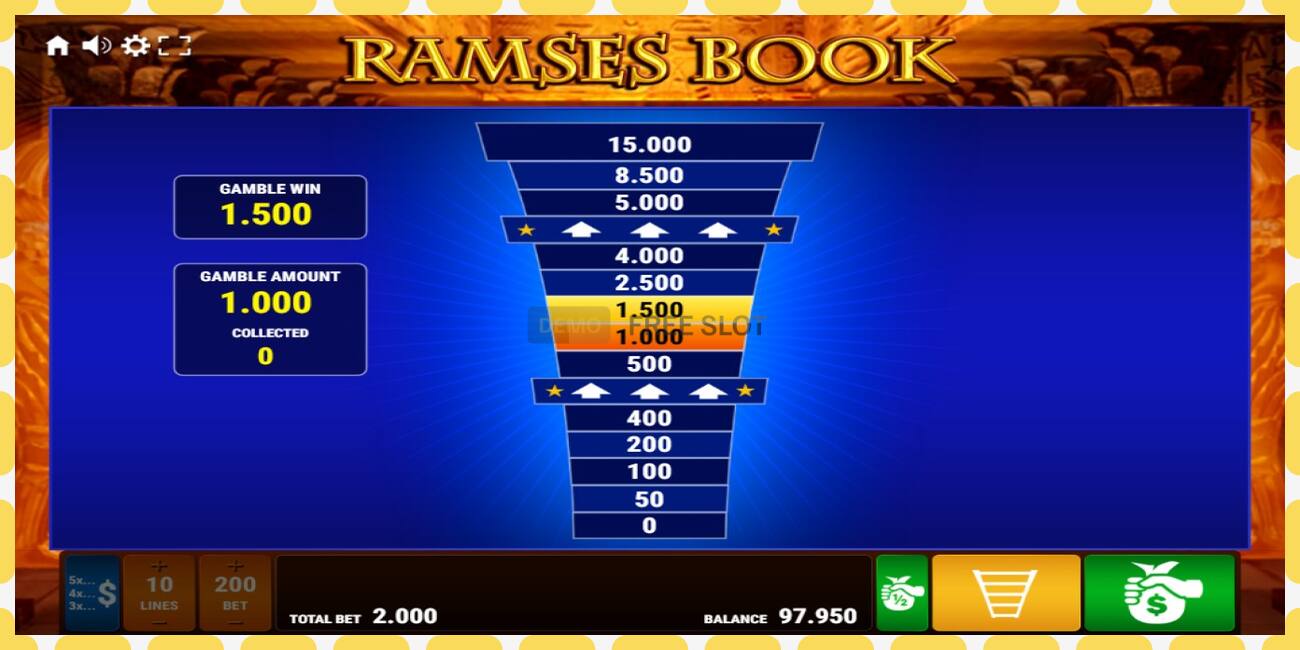 Demo slot Ramses Book free and without registration, picture - 1