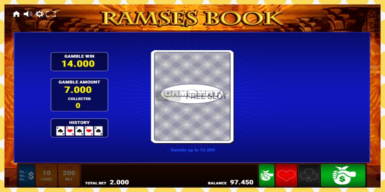 Ranura de demostració Ramses Book gratuït i sense registre, imatge - 1